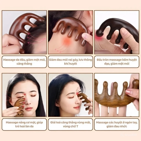 Lược Gỗ Đàn Hương MAKYN