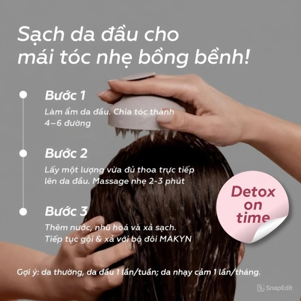 Tẩy tế bào chết da đầu MAKYN